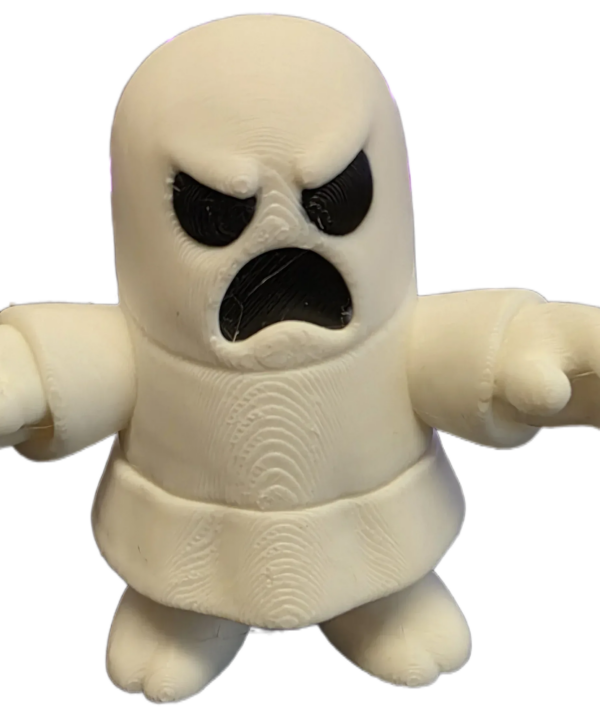 05 Mini 3D printed Ghost Figure - 5cm Tall Collectible