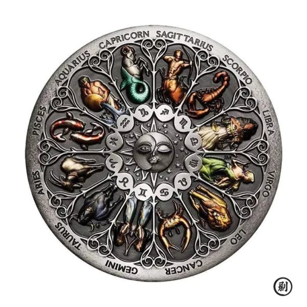 05 Twelve Constellations Lucky Goddess Guardian Coin | Zodiac Collector's Piece
