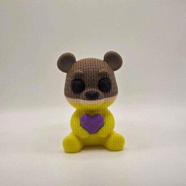05 Bear with the Purple Heart 12cm - 3D Printed Companion