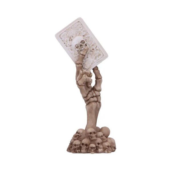 Ace of Spades Skeletal Hand Figurine | Gothic Macabre Decor | Nemesis Now
