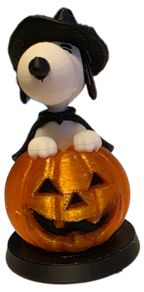 Spooky Snoopy Pumpkin 3D Print for Halloween Decor