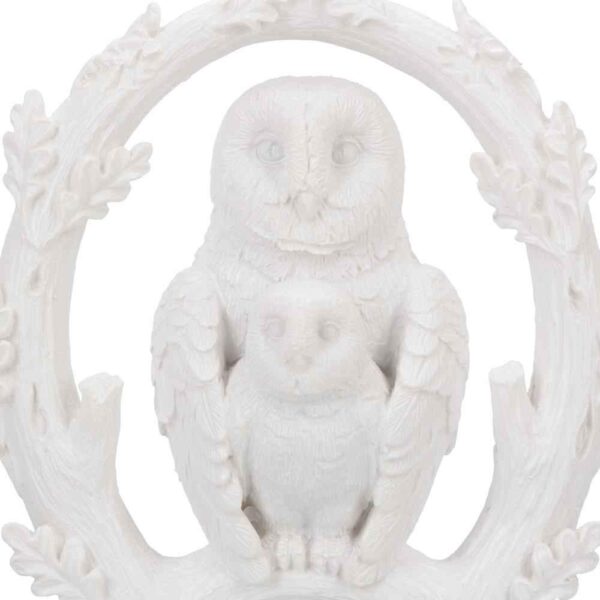 06 NEMESIS NOW - EMBRACE - WHITE OWL 10.9cm FIGURINE ORNAMENT