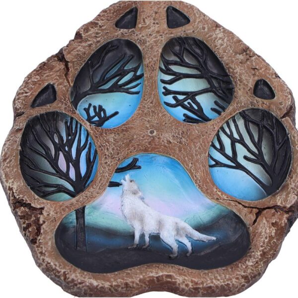 06 Tracks of the Wild Paw Print Incense Burner 15.5cm | Nemesis Now