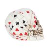 Dead Man's Hand Skull Ornament - Unique Playing Card Decor