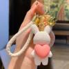 07 Cute Rabbit Keychain - Adorable Heart Design Accessory
