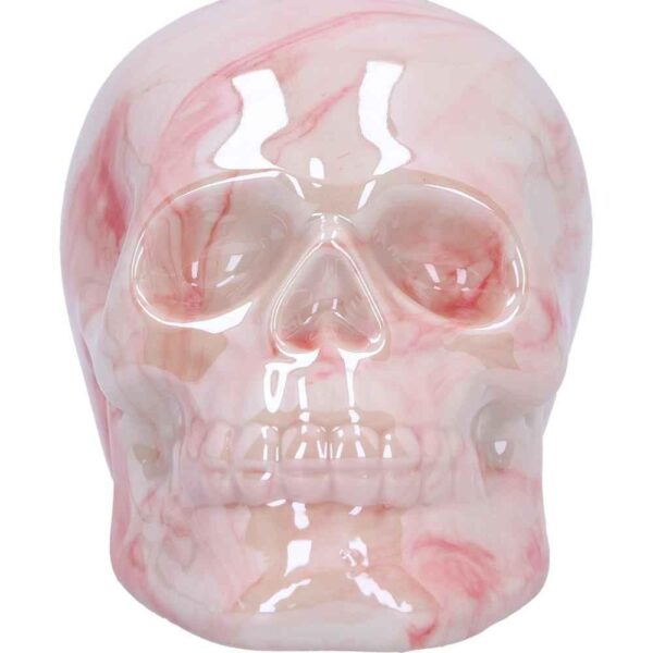 Marbellum Pink Marble Skull 7cm - Unique Gothic Decor