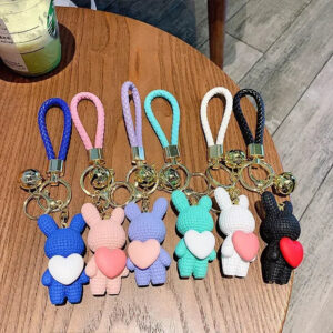 1736802010752 Cute Rabbit Keychain - Adorable Heart Design Accessory - Accessories