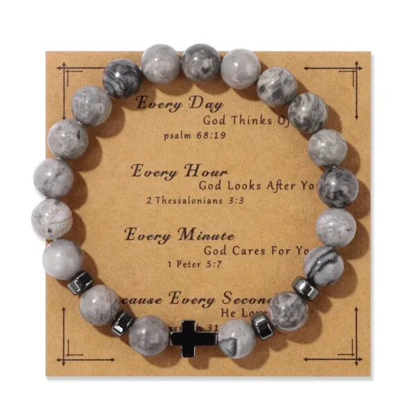 1736810078135 Natural Stone Bracelet 19cm - Unique Gemstone Jewelry - Jewelry