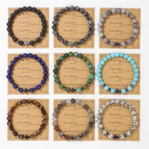 1736810126413 Natural Stone Bracelet 19cm - Unique Gemstone Jewelry - Jewelry