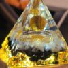 20250115-130556 Energy Pyramid Orgonite - Clear Ball for Crystal Healing and Spiritual Gifts (#BC) - Home Decor