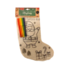 Custom Christmas Stocking with 4 Colouring Pens -