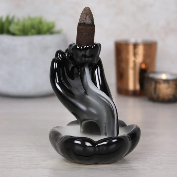 Hand_Lotus_Backflow_Incense_Burner___Gifts4YouAll Hand & Lotus Backflow Incense Burner Full Image - Gifts4YouAll