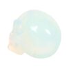 MT_15124_2 Opalite Crystal Skull with Black Drawstring Pouch