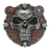 Hands of Death Skull Resin Wall Clock | Gothic Decor by Spiral Direct