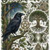 Just Married – Pagan Raven Celtic Wedding Card - Exclusive to Gifts4YouAll