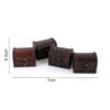 Mini Wooden Treasure Chest Trinket Boxes - Set of 4