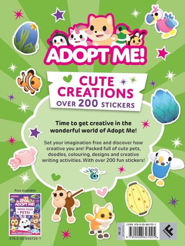 Adopt Me Sticker Book - Create Adventures with 200 Stickers -
