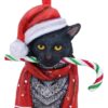 Lisa Parker Candy Cane Cat Ornament - Unique Holiday Decor - Home Decor
