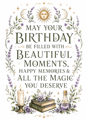 bneutiful_moment_birthday May Your Birthday Be Filled With Beautiful Moments – Wiccan Birthday Card
