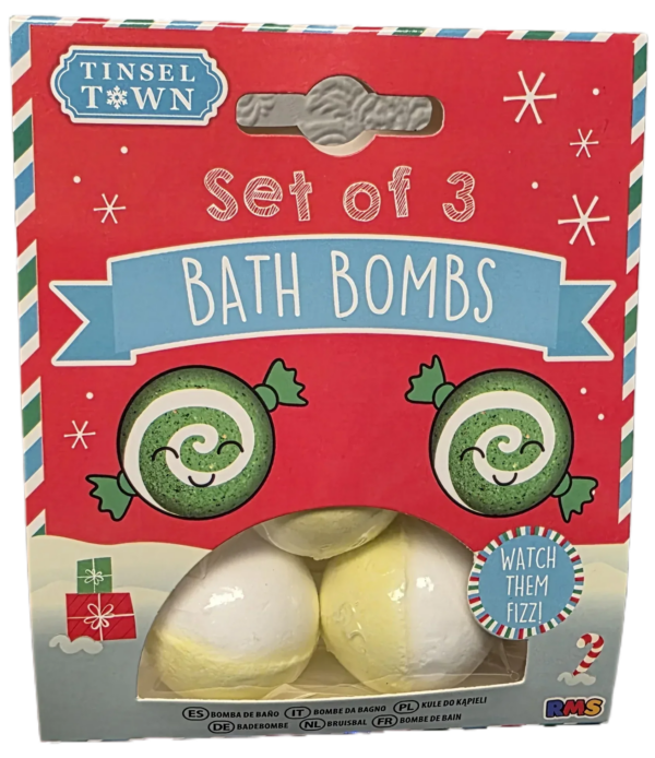 Set of Red Bath Bombs for Relaxation -