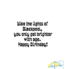 Blackpool Tower Birthday Card – Like the Lights, You Only Get Brighter!