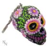 u2106f6 Day of the Dead Skull Keyring 6cm - Sugar Petal by Nemesis Now - Accessories