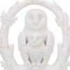 u6185w2-4 NEMESIS NOW - EMBRACE - WHITE OWL 10.9cm FIGURINE ORNAMENT -