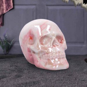 Marbellum Pink Marble Skull 7cm - Unique Gothic Decor - Home Decor