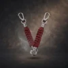 Detailed Norse Viking rune keyring with warrior design